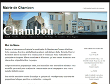 Tablet Screenshot of mairie-chambon17.fr